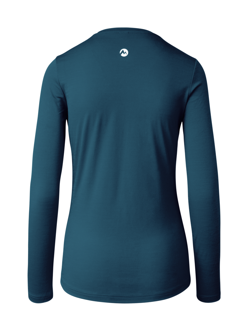 Martini Sportswear - Argon Shirt W - Maglie a maniche lunghe in poseidon - vista posteriore - Donna