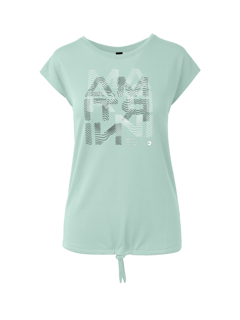 Martini Sportswear - Alpmate Flow Shirt W - T-Shirts in ibiza blue-black - Vorderansicht - Damen