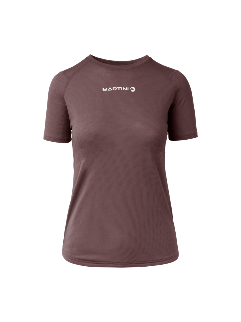 Martini Sportswear - Alpmate Trail Shirt W - T-Shirts in clay-white - Vorderansicht - Damen