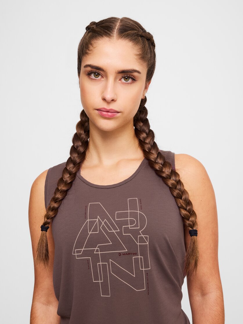 Martini Sportswear - Alpmate Flow Tanktop W - Tops in black - Detail 1 - Damen