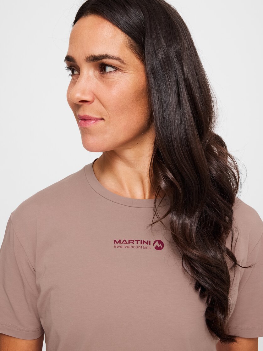 Martini Sportswear - Alpmate ComTee Shirt W - T-Shirts in off white-granite - Detail 2 - Damen