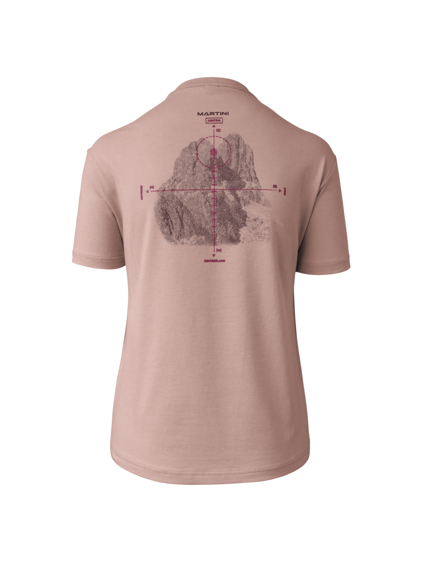 Martini Sportswear - Alpmate ComTee Shirt W - T-Shirts in terrafina-plume - Rückansicht - Damen