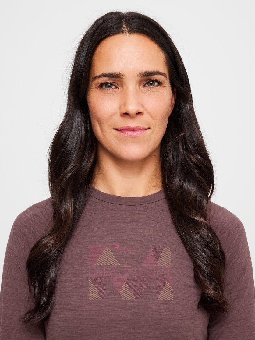 Martini Sportswear - Highventure LS Shirt W - Longsleeves in black-ibiza blue - Detail 1 - Women