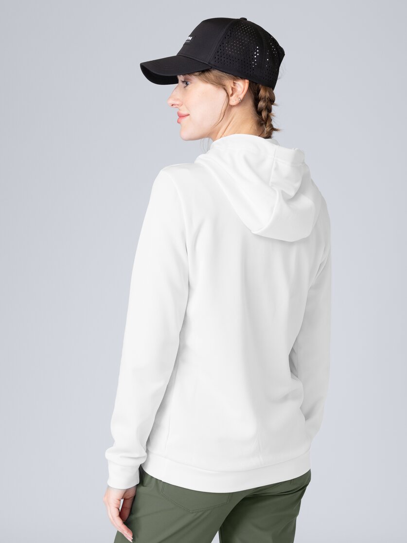 Martini Sportswear - Recharge Hoodie W - Felpe in mosstone - vista laterale modello - Donna