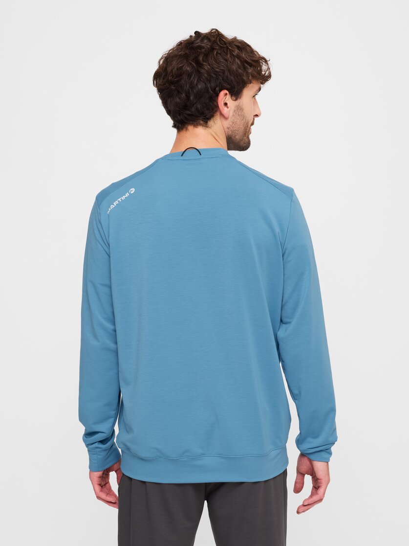 Martini Sportswear - Alpmate Roots ML Crew Neck M - Hoodies in black-granite - rear view model - Men