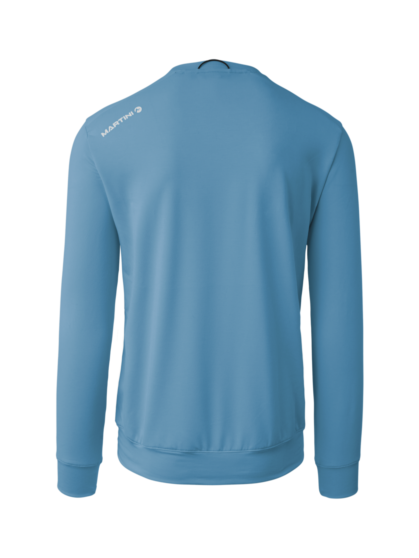 Martini Sportswear - Alpmate Roots ML Crew Neck M - Hoodies in noon blue-black - rear view - Men