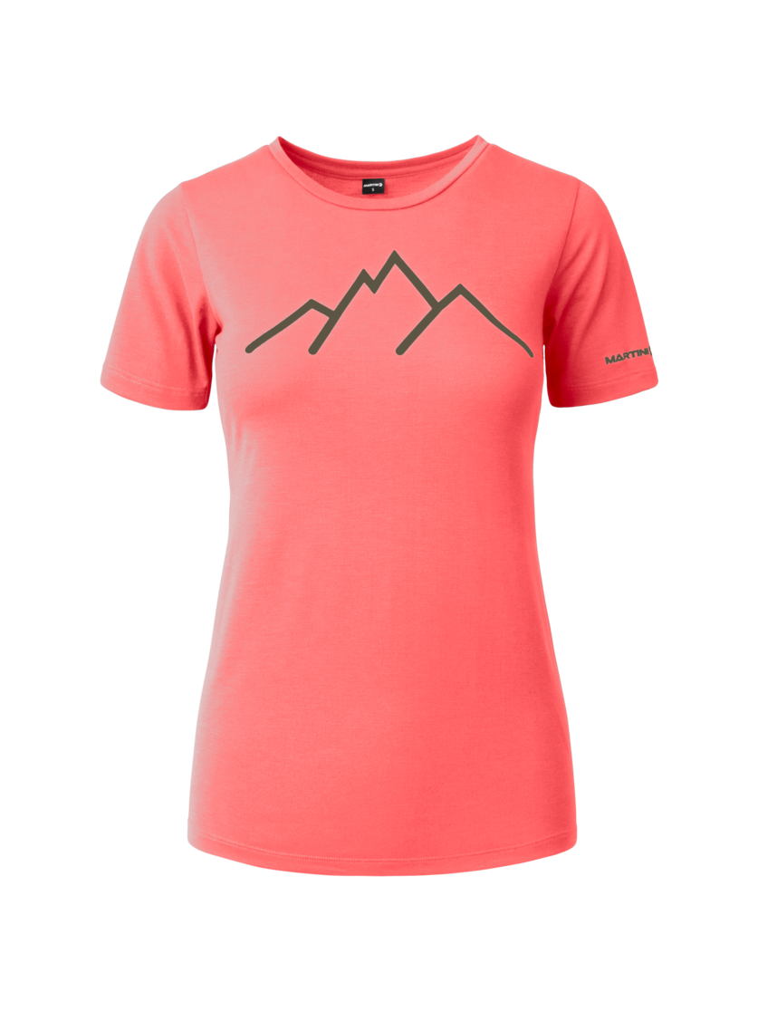 Martini Sportswear - Alpmate Shirt W - T-Shirts in punch-moss - front view - Women
