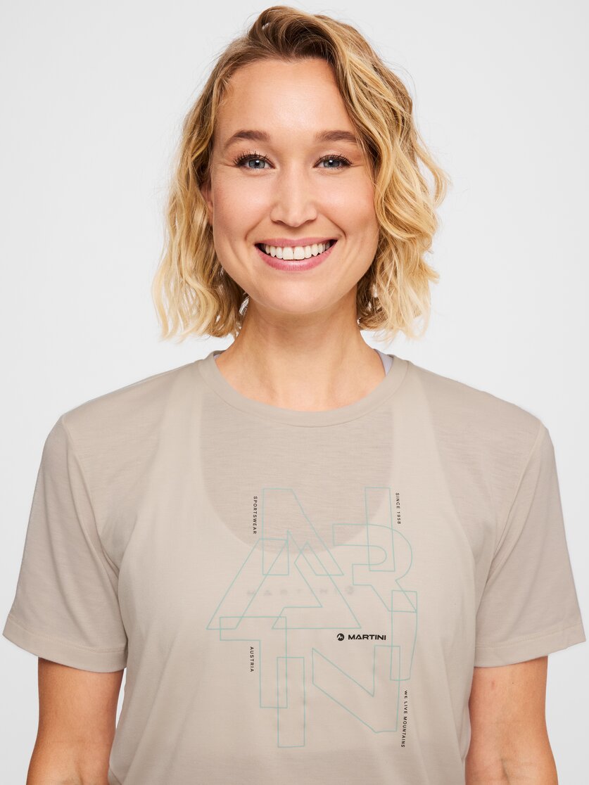 Martini Sportswear - Alpmate Breeze Shirt W - T-Shirts in black-white - Detail 1 - Damen