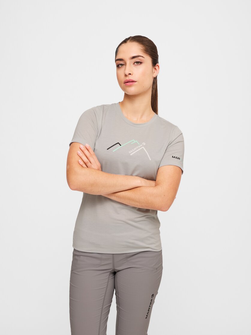 Martini Sportswear - Alpmate Summit Shirt W - T-Shirts in white-plume - Vorderansicht Model - Damen