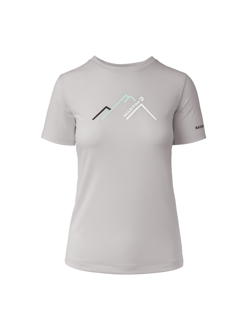 Martini Sportswear - Alpmate Summit Shirt W - T-Shirts in fog-ibiza blue - Vorderansicht - Damen