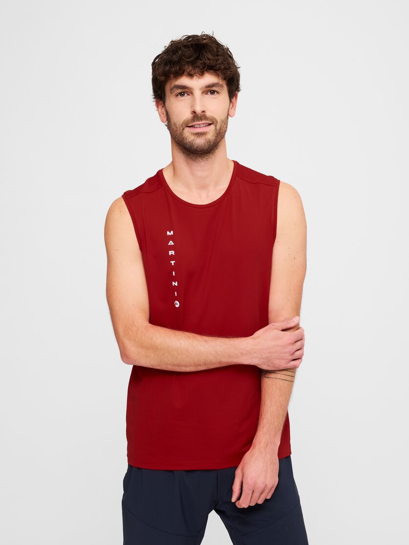 Martini Sportswear - Hillclimb Race Tanktop M - Tops in black - vista frontale modello - Uomo