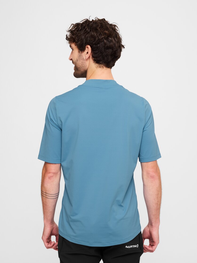 Martini Sportswear - Highventure ProTec Shirt M  - T-Shirts in white-true navy - Rückansicht Model - Herren
