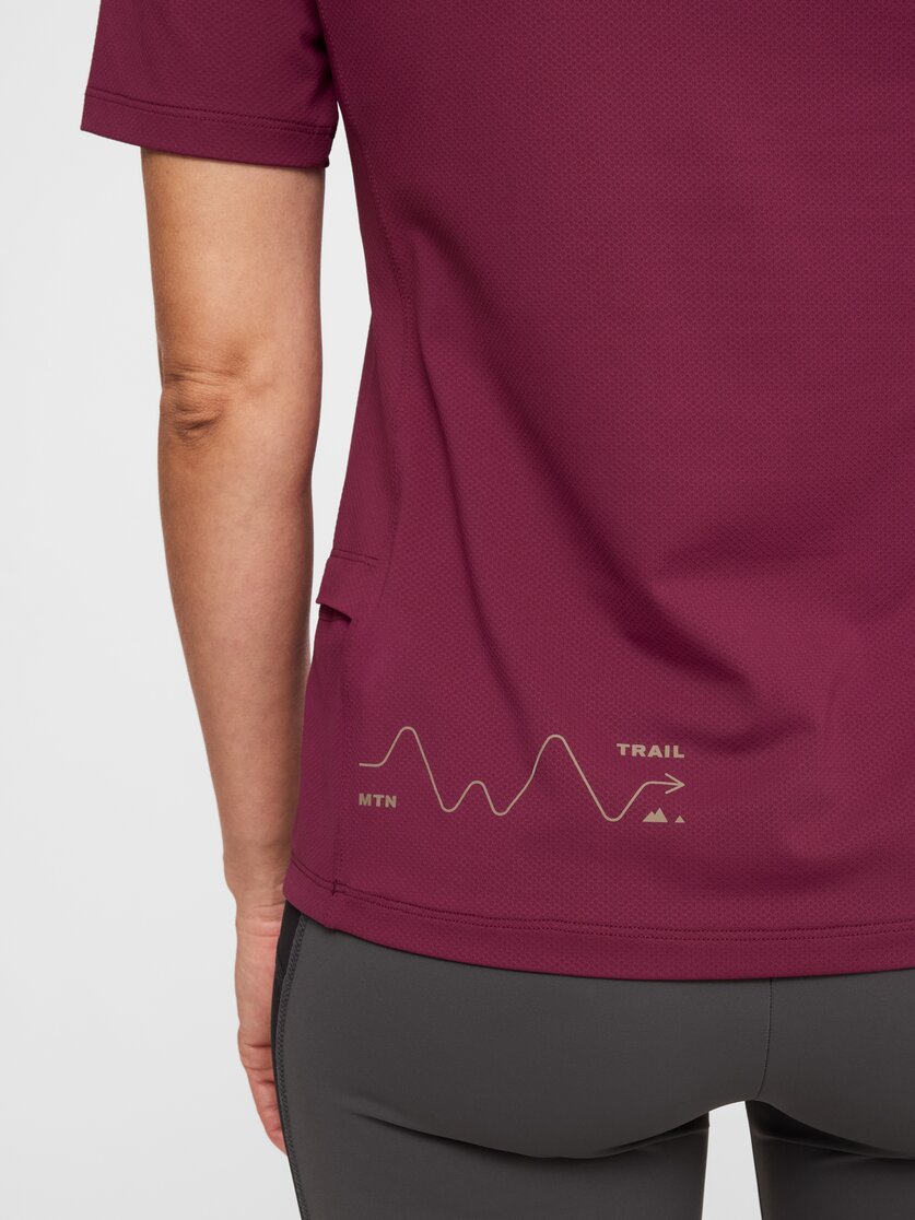 Martini Sportswear - Highventure ProTec Shirt W - T-Shirts in white-fuchsia - Detail 1 - Damen