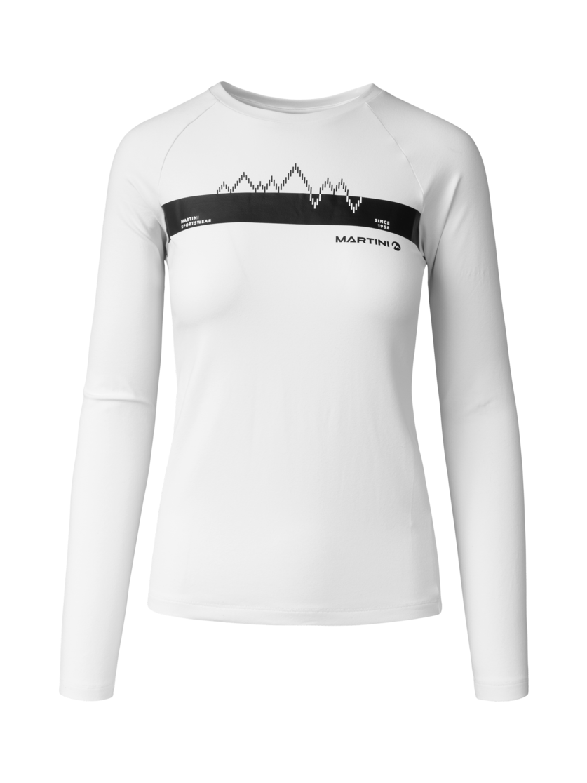 Martini Sportswear - Horizon Shirt W - Langarmshirts in white - Vorderansicht - Damen