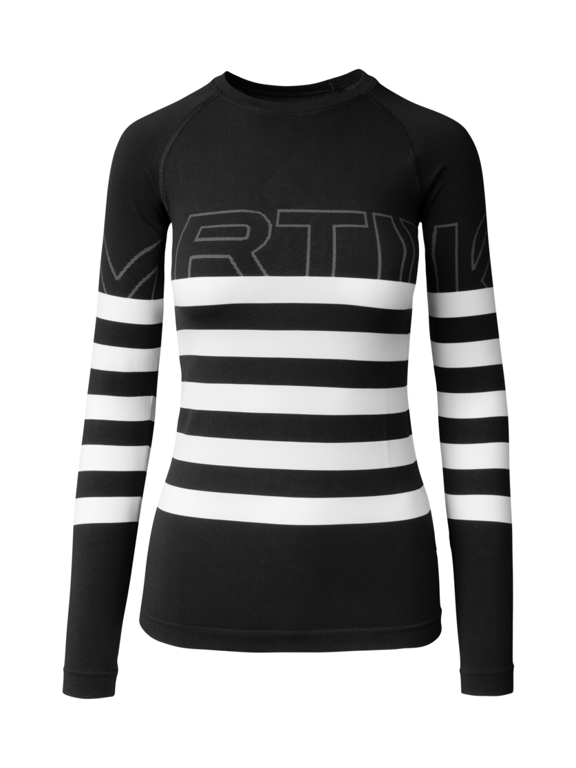 Martini Sportswear - Snowventure Shirt W - Longsleeves in fairy tale-white - front view - Women