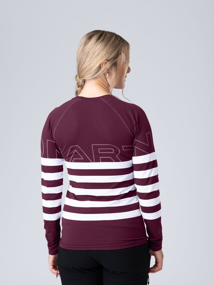 Martini Sportswear - Snowventure Shirt W - Longsleeves in fairy tale-white - rear view model - Women