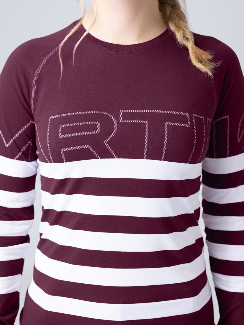 Martini Sportswear - Snowventure Shirt W - Longsleeves in fairy tale-white - Detail 2 - Women