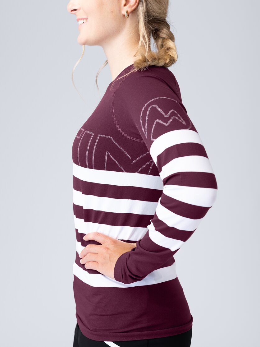 Martini Sportswear - Snowventure Shirt W - Longsleeves in fairy tale-white - Detail 3 - Women