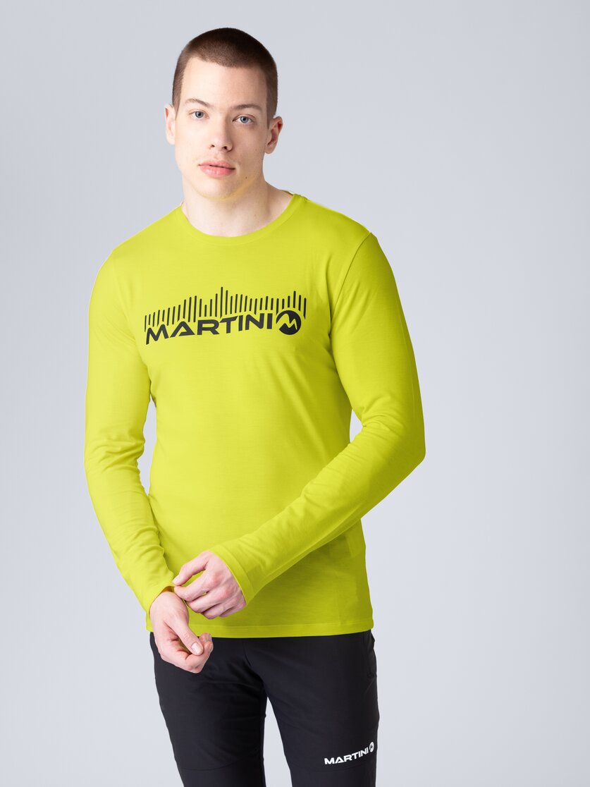 Martini Sportswear - Peakpower Shirt M - Langarmshirts in seaport - Vorderansicht Model - Herren