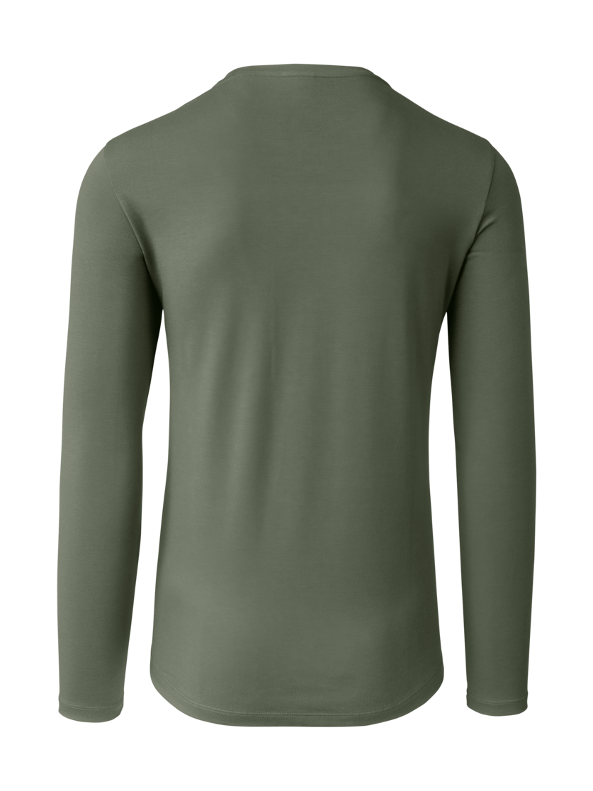 Martini Sportswear - Argon Shirt M - Langarmshirts in mosstone - Rückansicht - Herren