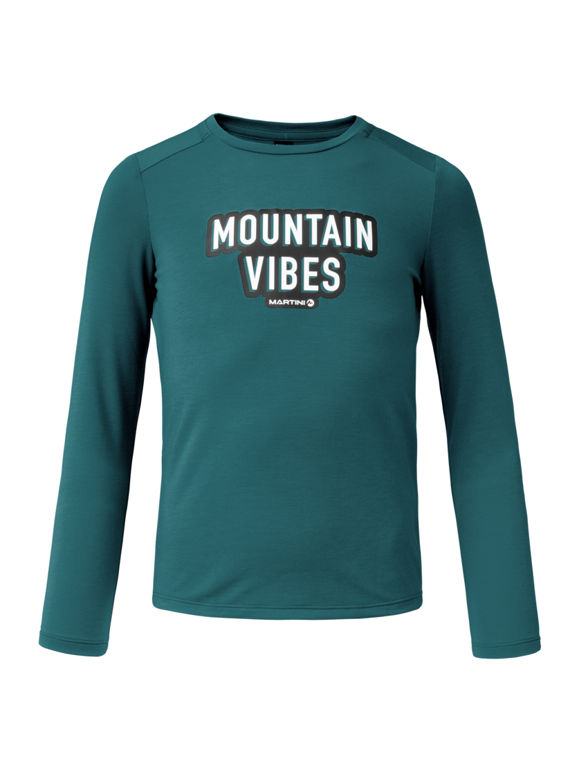 Martini Sportswear - Wildone Shirt Kids - Langarmshirts in seaport - Vorderansicht - Kinder