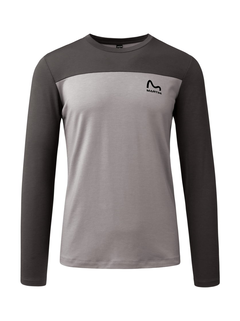 Martini Sportswear - Firstline Shirt M - Longsleeves in ash-granite - front view - Men