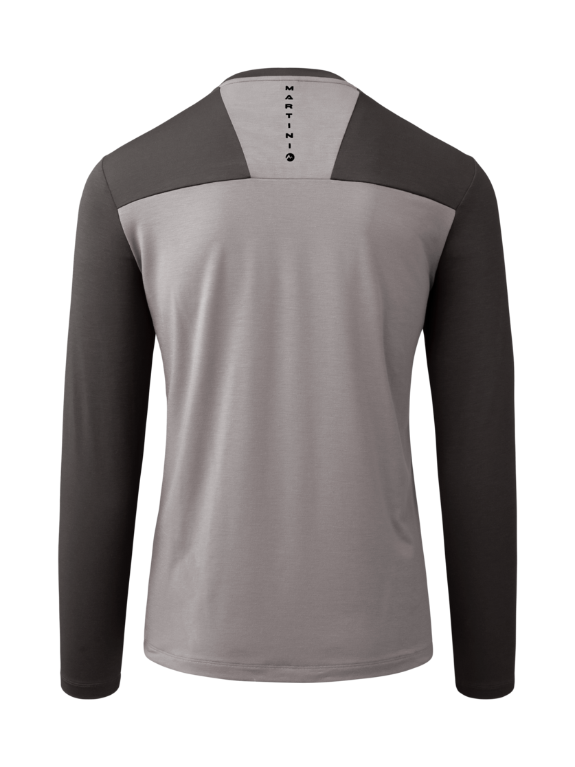 Martini Sportswear - Firstline Shirt M - Longsleeves in ash-granite - rear view - Men